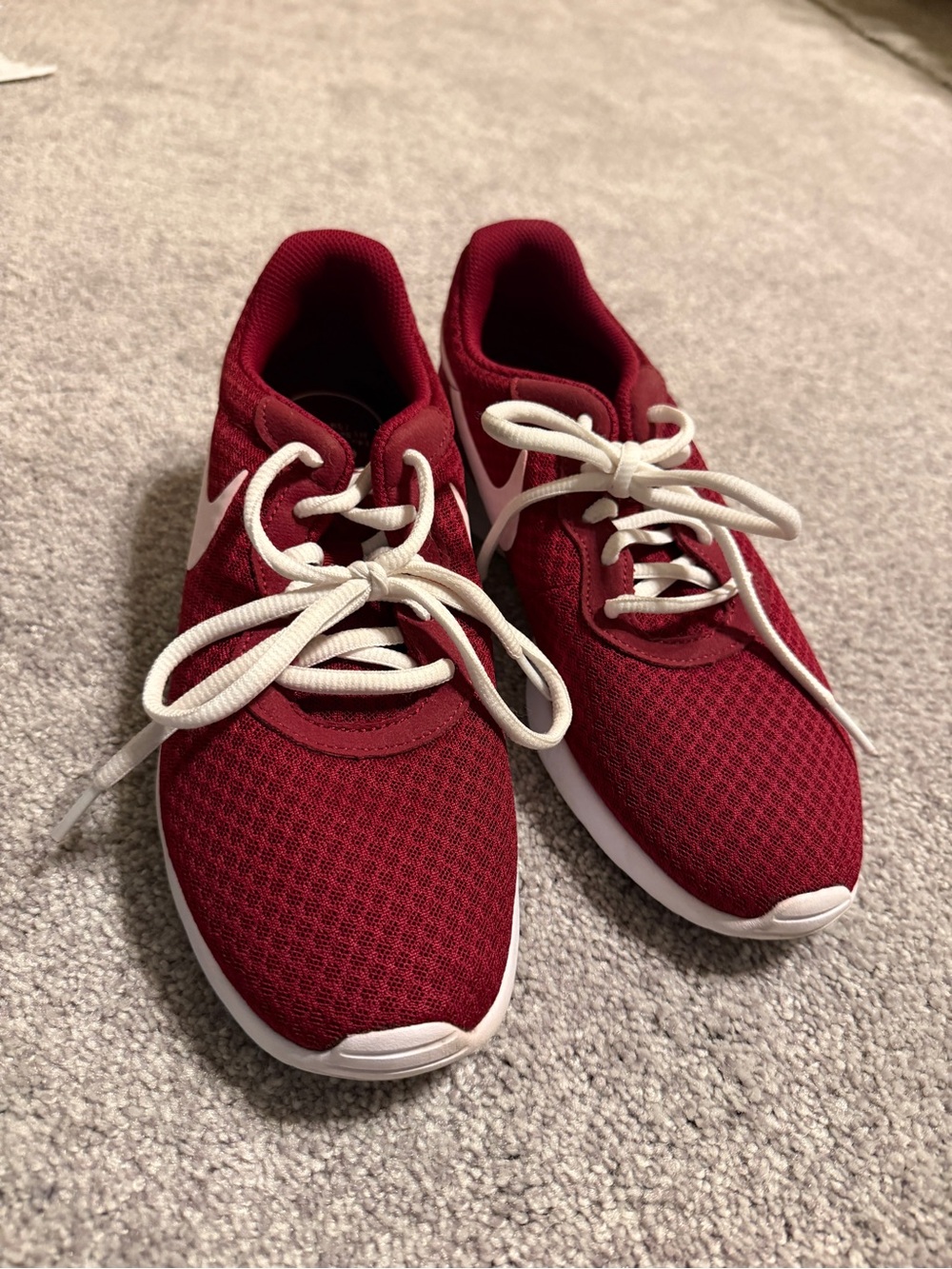 Nike Maroon Athletic Sneakers with White Accents